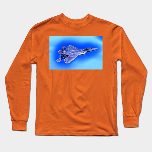 Fighter Aircraft Long Sleeve T-Shirt by Arie